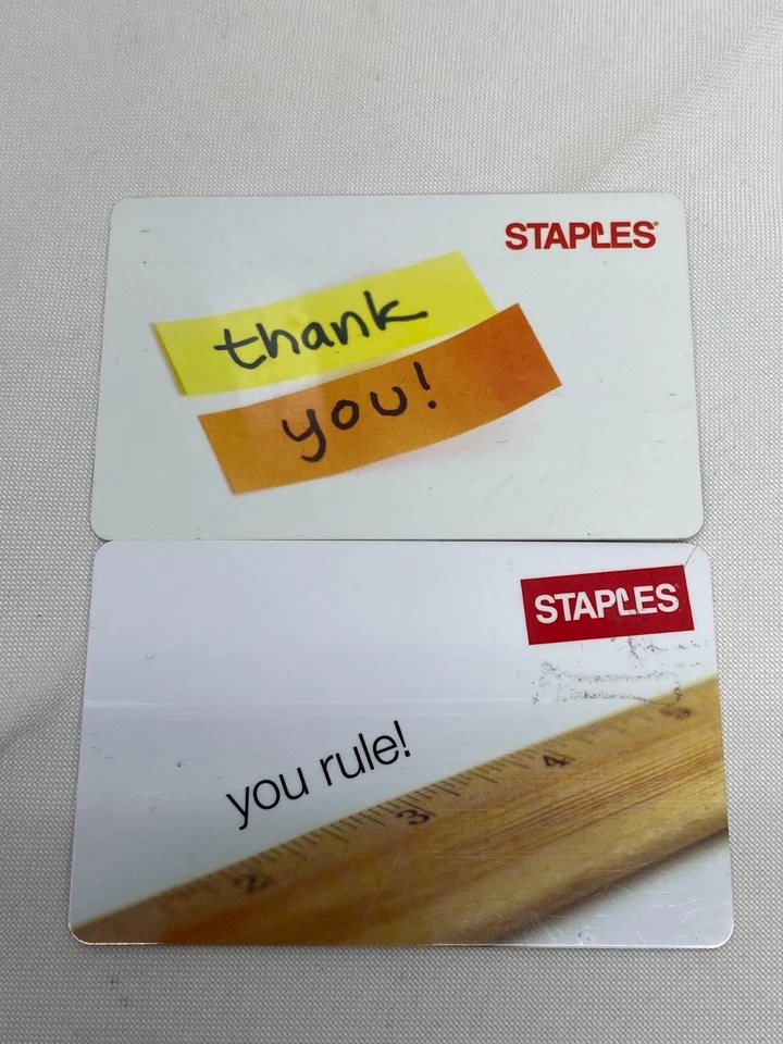 $205.73 Staples Gift Card Lot 2 Total - Image 1 of 1