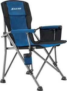 Portable Camping Chairs for Adults with Padded Hard Armrest, Sturdy Folding C... - Picture 1 of 7