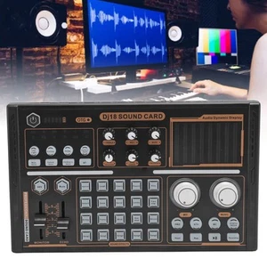Sound Mixer Multi Sound Effects Noise Reduction Colorful Lights DJ18 BT Live CB - Afbeelding 1 van 22