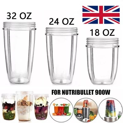For Nutribullet Replacement Large Cup Mug 18/24/32oz Spare Oversized Cups - Image 1 of 4
