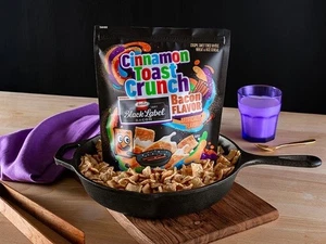 Cinnamon Toast Crunch Bacon Flavor Breakfast Cereal Hormel Black Label 6oz - Picture 1 of 1