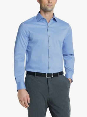 Van Heusen Men’s Blue Dress Shirt Slim Fit 16-16.5 34/35 NWT - Image 1 of 4