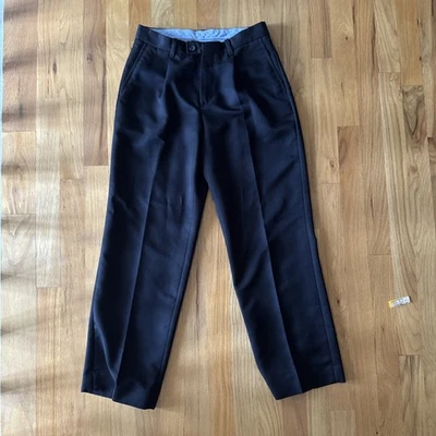 Pantalones de traje lisos sueltos negros Nautica para niños talla 12 excelente estado Foto 1 de 3