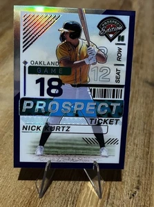 Nick Kurtz /99 PROSPECT TICKET PURPLE SP 2024 Prospect Edition Leichtathletik - Bild 1 von 5