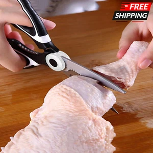 1PC Stainless Steel Kitchen Scissors Heavy Duty Multipurpose Shears for Meat - Picture 1 of 6