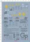 Kit modèle Detail Up échelle 1/100 MG RX-78 GP02A GDM décalcomanie diapositive eau 10*14 cm
