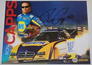 2012 Ron Capps signed Napa Auto Parts Dodge Charger Funny Car NHRA Hero Card - Picture 1 of 1