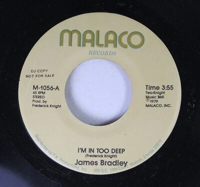 Soul Promo 45 James Bradley - I'M In Too Deep / i'm in too deep On Malaco Record - Image 1 of 2