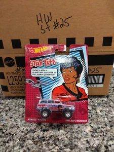 HOT WHEELS POP CULTURE • ‘88 JEEP WAGONEER •STAR TREK ~LT. UHURA •Real Riders 🟢 - Picture 1 of 6