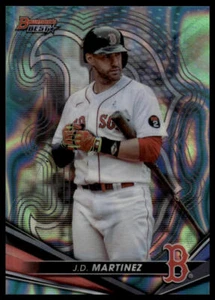 2022 Bowman's Best #68 J.D. Martinez Aqua Lava Refractor #/199 - Picture 1 of 2