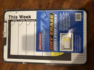 Dry Erase Double Sided Weekly Planner & Message Board 11x17 New - Picture 1 of 3