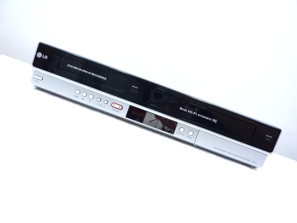 LG RC 278 DVD±RW VCR VHS 6 Kopf HiFi Kombigerät DV In- Teildefekt,VCR geht nicht - Bild 1 von 4
