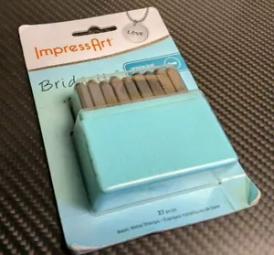 ImpressArt Bridgette Uppercase 3mm Basic Metal Stamp Set Letter Stamps 27pcs - Picture 1 of 6