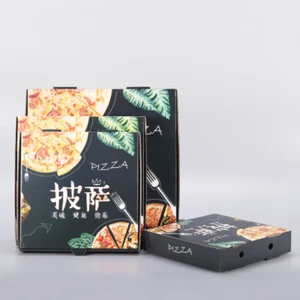 100 Corrugated Pizza Boxes 10'' Square Pizzeria Bakery Restaurant Fresh Food Box - Picture 1 of 6