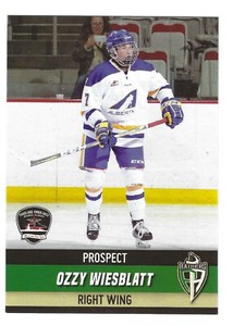 2017-18 Prince Albert Raiders (WHL) Ozzy Wiesblatt **FIRST CARD**