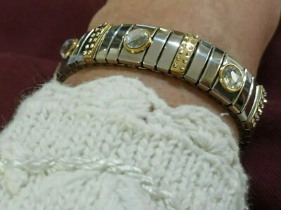 Pulsera nupcial Swarovski diamante abril piedra de nacimiento boda joyería regalo hecho a mano Foto 1 de 4