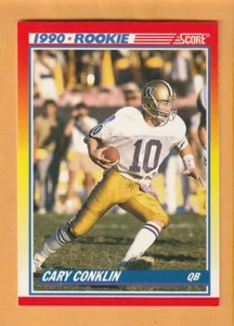 Cary Conklin Washington Huskies 1990 Puntuación #645 RC Novato Yakima WA - Imagen 1 de 2