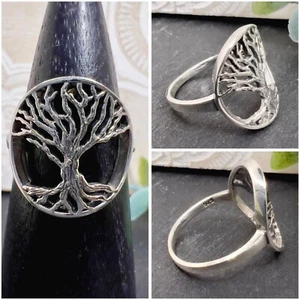 Ring LebensbaumYggdrasil Baum des Lebens Silber 925 Symbol Schmuck Celtic Viking - Bild 1 von 6