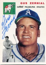 1994 Topps Archives  GUS ZERNIAL  1954 Hand Signed Autograph  PHILADELPHIA A's