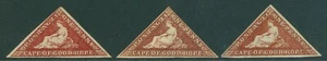 SG 18,18b & 18c Cape of good hope 1863-64. 1d deep carmine-red, 1d deep... - Picture 1 of 1