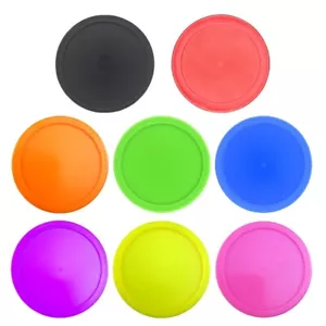 8Pcs 2.5inch Round Air Ice Hockey Pucks Air Hockey Replacement Pucks - Picture 1 of 8
