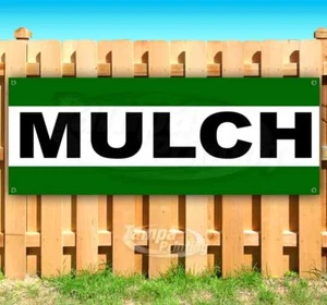 MULCH Advertising Vinyl Banner Flag Sign Many Sizes LANDSCAPING - Picture 1 of 7