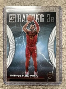 2023-24 Panini Donruss Optic - Raining 3s #8 Donovan Mitchell - Picture 1 of 2