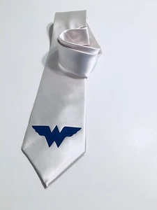 Super Woman Necktie, Fun And Unique, White Tie - Picture 1 of 6