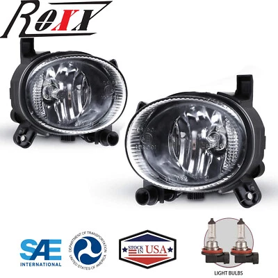 Fog Lights For 2009-2011 Audi A6/ 09-12 Volkswagen CC Front Bumper Lamps Clear - Image 1 of 4