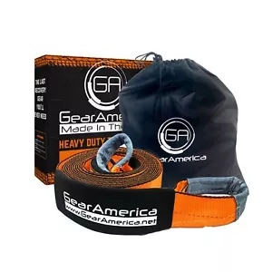 GearAmerica Heavy Duty Tow & Winch Extension 4"x30' - 46,076-lb Recovery Rope... - Picture 1 of 8
