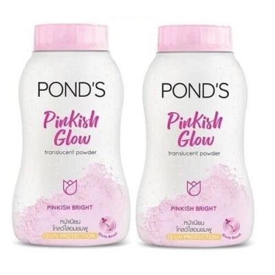 2 x 50g PONDS Pinkish Glow Translucent POWDER Oil Spot Blemish Control - Image 1 of 4