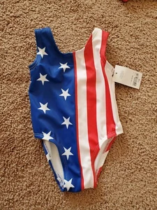 Toddler/baby Girls USA one piece bathing Suit,swimwear,4th of july,stars&stripes - Picture 1 of 3