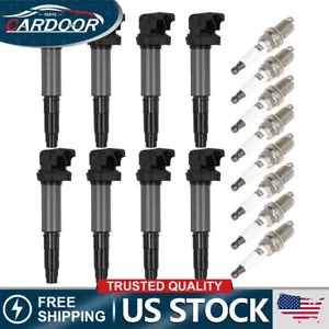 8pcs Ignition Coil & Spark Plug Fits 2002-2005 BMW 745Li 745i 4.4L V8 UF522 - Picture 1 of 9