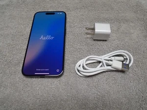 Apple iPhone 15 Pro, 128gb, Blue, Carrier Unlocked, Excellent Condition! - Afbeelding 1 van 16
