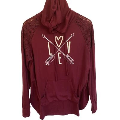 Jerry Leigh Long Sleeve Hoodie Junior XL Red - Image 1 of 4