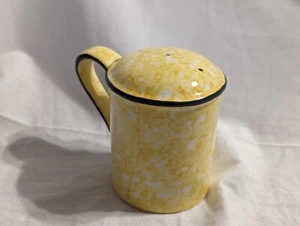 Stangl "Town and Country" Spongeware 3.5" Salt Shaker, Yellow,  - PRE-OWNED  - Picture 1 of 9