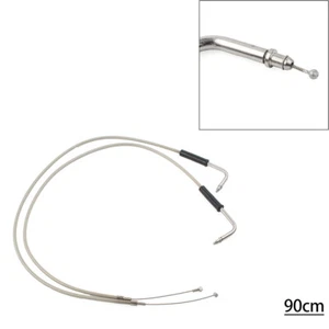 Stainless Steel Throttle Cable For Harley Sportster XL1200 883 Dyna Road King - Picture 1 of 9