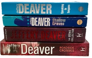Jeffery Deaver Books Bundle Crime Thriller Detective Novels 4 Paperback Job Lot - Picture 1 of 7