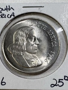 1966 South Africa 1 Rand Silver Coin English Legend - Picture 1 of 8