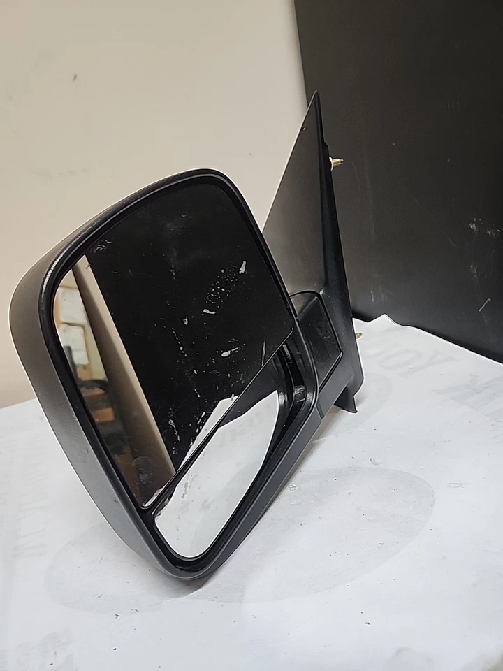Ford Van E250 2003-09 conductor puerta lateral izquierda espejo retrovisor doble negro Foto 1 de 4
