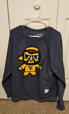WVU Mountaineer Tokyodachi Mascot Womens Sweatshirt Size Medium  - Image 1 of 4
