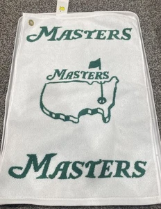 Toalla de golf Masters blanca y verde TOTALMENTE NUEVA del campo de golf nacional Augusta - Imagen 1 de 2