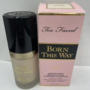 Too Faced Born This Way Oil-Free Med/Full Coverage Foundation, CLOUD, New In Box - Picture 1 of 5