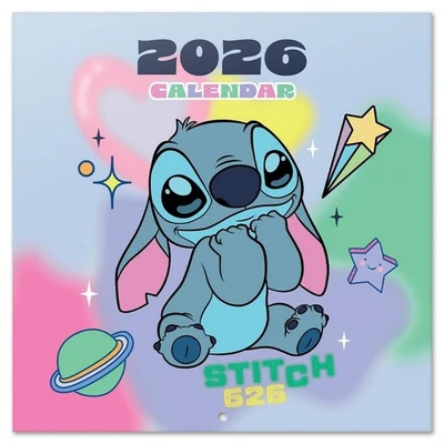 Calendrier mural Erik Disney, Stitch 30x30cm (2026) - Photo 1/4