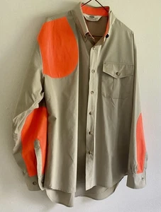 Boyt Harness Company Outdoor Apparel LG. Men’s Shirt Orange Padded Patch - Picture 1 of 4