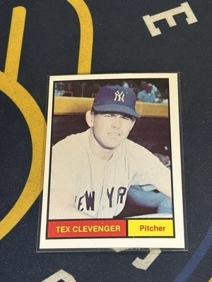 1982 Renata Galasso 1961 World Champions: New York Yankees - Tex Clevenger #20 - Image 1 of 2
