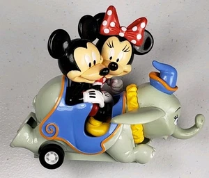 Disney Parks Dumbo Ride Mickey & Minnie Mouse Pull Back Toy Exclusive Wheels Car - Picture 1 of 8