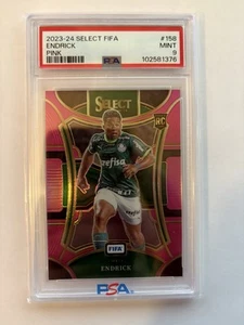 ENDRICK 2023/24 PANINI SELECT FIFA #158 RC #/75 PSA 9 Palmerias Real Madrid - Picture 1 of 2