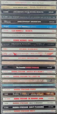 25 CD Lot Barbara Streisand Bette Mid George M Linda Ronstadt Liza M Olivia NJ - Image 1 of 4