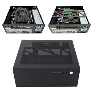 PC Case USB3.0 Ports For ITX Motherboard Mesh Punch PCI Slots Heat Dissipati BEA - Picture 1 of 12